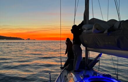 Evento em barco à vela